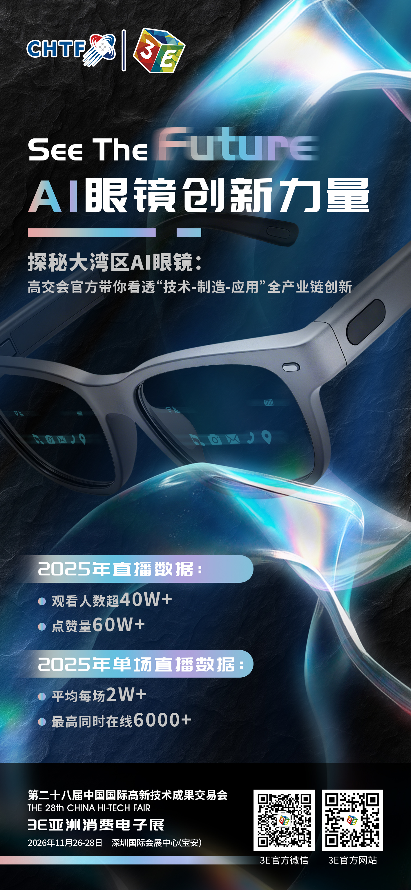 3E | See The Future · AI Glasses： 高交会首设AI眼镜专区，大湾区吹响视觉交互革命集结号