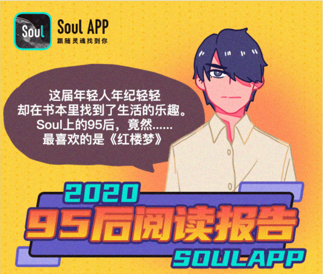 Soul发布《2020年95后阅读报告》 95后竟然最爱《红楼梦》